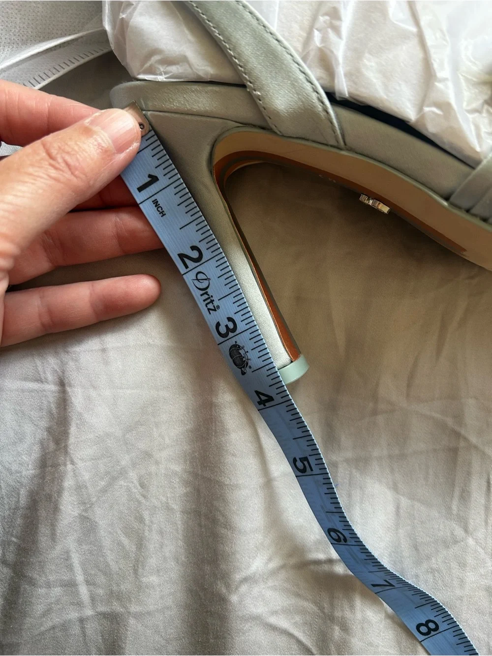 Sam Edelman Cape Blue Lexi Satin High Heel Sandals